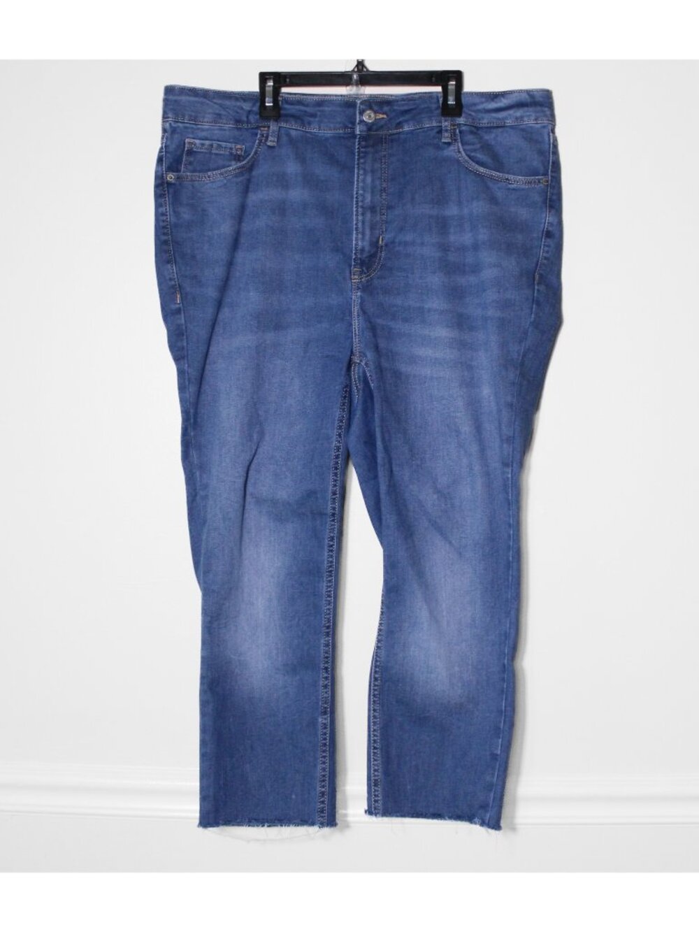 Old Navy FitsYou High Rise Jean Denim Stretch Med Wash Size 20-24 Short Ankle